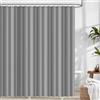Leseed grigio Tenda Doccia Antimuffa 220x200 cm con Anelli
