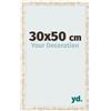 yd. Cornice 30x50 cm Bianco Vintage - Cornice in MDF Bologna