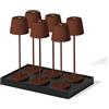Lumisky KELLY VINTAGE - Set di 6 lampade da tavolo touch wireless LED bianco dimmerabili H38 cm con vassoio di ricarica