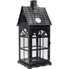 Dekovita 50cm metallo Lanterna Luce Casa - Fanale da Giardino con Vetro - Deco Candele Lampada