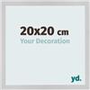 yd. Cornice 20x20 cm Acciaio Inox - Cornice in MDF Bologna | Your Decoration, Vetro acrilico antiriflesso, Montaggio a parete, Adatta per foto, poster o puzzle, Made in Holland