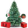 IBK Albero di Natale Artificiale Folto Premium Realistico - Abete Natalizio con Base Metallo, PVC Ignifugo Alta Qualità, Montaggio Facile (240cm, Con Sacca)