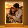 witfox Regalo Personalizzato con Foto, Quadro Personalizzato con Foto, Cornice Fotografica in Acrilico, Foto Personalizzata, Regalo Donna Uomo per Compleanno, Anniversario, 1 Foto