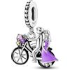 Mon & Sons Ciondolo a forma di mano di Fatima, in argento Sterling 925, compatibile con braccialetti Pandora Moments, 4mm Hole, Metallo Argento sterling, Nessuna pietra preziosa