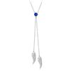 YAFEINI Collana con Pietre Portafortuna in Argento Sterling 925 con Ali d'Angelo Collana a Y da Donna Ali d'Angelo Custode Collana con Pendente Gennaio Ali d'angelo Regalo di Gioielli