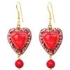 MARARDI Orecchini Donna Italiani Ceramica di Caltagirona [Lovers] Lungo Handmade Gioielli Italiani Originali Eleganti per Tutti i Giorni Eventi Matrimoni Occasioni Speciali
