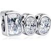 MSPOVOF BOO Si illumina al buio Charm Ciondolo in argento sterling 925 compatibile con braccialetto e collana Regalo per donne