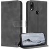 ZONNAVI Cover per Huawei P Smart 2019, [Blocco RFID] Custodia a Libro in Pelle con Porta Carte, Flip Case Portafoglio Antiurto Cover per Huawei P Smart 2019 (Grigio)