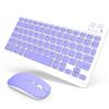 SOPPY Tastiera e mouse Bluetooth portatile, ricaricabile, layout inglese
