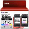 Torvon PG540XL CL541XL Nero e Colore Cartucce per Canon 540 541 XL PG-540XL CL-541XL cartucce per Canon MG3650s TS5150 MG3600 MX395 MX475 MG3650 TS5151 MG2250 MX455 MX535 (Nero e Colore)