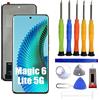 VUXYIT Compatibile con Honor Magic 6 Lite 5G, schermo touch screen, convertitore digitale, display LCD, display di ricambio [nessuna funzione di impronte digitali] con kit di riparazione incluso