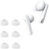 BIIULHCI Tappi di ricambio in silicone per Oppo Enco Free2 /Enco Free 2i /Enco X, cuscinetti di ricambio per auricolari, 6 pezzi, colore: bianco