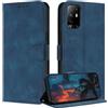 ZONNAVI Cover per Oppo A94 5G, [Blocco RFID] Custodia a Libro in Pelle con Porta Carte, Flip Case Portafoglio Antiurto Cover per Oppo A94 5G (Azzurro)