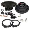EvoTuning Kit Casse Altoparlanti Anteriori per Nissan Qashqai dal 2006 al 2025, Set 2 Woofer 165 mm +2 tweeter +2 Crossover + 2 Anelli e Cavi Adattatori EvS