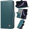 Generic Compatibile con Samsung Galaxy S24 Plus Custodia,Slot per Carte in Pelle PU,Compatibile con Samsung Galaxy S24 Plus Chiusura Magnetica Flip Stand Wallet Cover Green