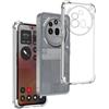 REY Cover in Gel TPU Anti-Shock per Nothing Phone 3A PRO 5G, Morbido Silicone Custodie Protettivo Case, Anti-Scratch, Protettiva Sottile Back Cover