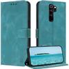 ZONNAVI Cover per Xiaomi Redmi Note 8 Pro, [Blocco RFID] Custodia a Libro in Pelle con Porta Carte, Flip Case Portafoglio Antiurto Cover per Redmi Note 8 Pro (BluVerde)