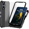 Ailiber Custodia per TCL NxtPaper 70 Pro, con pellicola protettiva in vetro temperato, protezione a doppio strato, paraurti antiurto in TPU angolare, cover protettiva resistente per telefono, colore