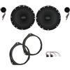 IPNOSIS Kit 4 Casse IPK 16SQ da 16,5 cm per Fiat Punto 2 Serie (188) - Grande Punto - Punto Evo (199) con 2 Supporti Anteriori e 2 Connettori