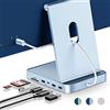 Minisopuru Hub USB C per iMac 24 pollici 2021/2023/2024, supporto SSD M.2 NVMe, accessori per iMac M1/M3/M4, adattatore USB 10 Gbps, SD/TF