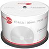 PRIMEON CD-R 80 min/700 MB/52 x Cakebox (50 Dischi), Superficie Argentata