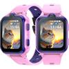 Luzglo ANYSCENES3-Rosa Smartwatch bambini 4G LTE, Videocall HD, GPS triplo, SOS e Controllo genitori, Doppia fotocamera, 16GB, IP68, 5 giorn