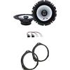 IPNOSIS Kit 2 Casse Anteriori ALPINE SXE-1725S per Opel Astra H dal 2004 al 2010, Corsa D dal 2006 al 2015, Zafira dal 2004 al 2015 con 2 Supporti e 2 Connettori