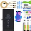 H&LYCYJ Batteria per iPhone 12/12 Pro | 2815mAh Portare kit di strumenti，Sostituire la batteria，Polimero al litio，per modelli:A2403 A2172 A2402 A2404
