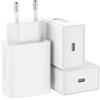 MKnenaJn Caricatore rapido da 45 W per Samsung Galaxy S24 Ultra/S24+/S23/S23 Ultra /S22 Ultra/S22/S22+/S21/S21 FE/S20/S9/S9+/S8/S8+/A13/A14/A54/A33/A53 5G Caricatore di ricambio Samsung EP-T. 4510 (bianco)