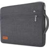 KIZUNA Custodia impermeabile per computer portatile e tablet da 10, per iPad Air M3 Pro M4/11 iPad A16/4.9 iPad/Samsung Galaxy Tab S6/10,1 Lenovo Smart, grigio scuro