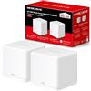 MERCUSYS Halo H30G (2-pack) Mesh Wi-Fi System, AC1300 Dual Band Whole Home WiFi Booster, copertura fino a 2.800 ft², collegare oltre 100 dispositivi, porte Gigabit WiFi router, facile controllo app