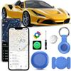 uootem Tracker GPS per auto, localizzatore magnetico per auto senza ABO, compatibile con iOS e Android, Smart Tag, localizzazione globale nascosta, impermeabile IP68, batteria sostituibile