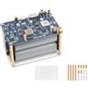 CeedLomi UPS HAT (E), Compatible with Raspberry Pi 5/4B/3B+, Bi-Directional Fast Charging, 5V 6A Output, Pogo Pins Connector, Uninterruptible Power, Onboard USB Interfaces