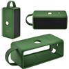 Linhexis Custodia protettiva in silicone per altoparlante portatile Marshall EMBERTON III, morbida pelle antiurto con ritagli precisi, copertura antigraffio per viaggi all'aperto e campeggio (verde)