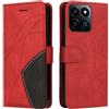 XINNI Cover Protettiva per Honor 200 Smart Case | retrò Cellulare Custodia Libro Antiurto in Flip Pelle PU/TPU
