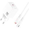 WEB world electronic business Caricabatterie Caricatore Ricarica Rapida 45W - Cavo USB Type-C 1m Bianco - Compatibile da iPhone 5 ad iPhone 14