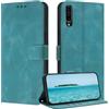 ZONNAVI Cover per Samsung Galaxy A50 / A50S / A30S, [Blocco RFID] Custodia a Libro in Pelle con Porta Carte, Flip Case Portafoglio Antiurto Cover per Samsung A50 / A50S / A30S (BluVerde)