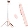 RISEOFLE 180cm Treppiede Smartphone, Bastone Selfie con Telecomando Wireless, Treppiede Portatile Estensibile per Smartphone Supporto Telefono Compatibile con iPhone/Samsung/GoPro/Camera - Rosa