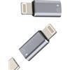 WASRUYI Adattatore audio OTG USB-C femmina a Lightning maschio (confezione da 2) per iPhone per iPad per dispositivi Apple, cavo connettore femmina a maschio, lettore di schede, cuffie, fotocamera, dongle di