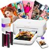 HPRT Stampante fotografica desktop da 10 x 15 cm, con 108 fogli di carta fotografica e 2 nastri, stampante istantanea per iPhone, smartphone, sublimazione termica, connessione Wi-Fi, uso domestico