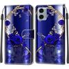 KENHONER Custodia per Motorola Moto G24/ G04/ G04S/ E14, Farfalla | Portafoglio Pelle PU, Magnetica, Resistente Agli Urti, Scomparto Carte Credito, Pieghevole, Flip Libro, Motivo