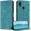 ZONNAVI Cover per Huawei P Smart 2019, [Blocco RFID] Custodia a Libro in Pelle con Porta Carte, Flip Case Portafoglio Antiurto Cover per Huawei P Smart 2019 (BluVerde)