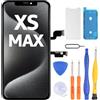 LL TRADER Schermo per iPhone XS MAX LCD 6,5'' e Kit di Riparazione A | Display FHD con 3D Touch e Digitalizzatore, Dotato di Nastro Adesivo Impermeabile e Pellicola Protettiva