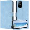 ZONNAVI Cover per Oppo A94 5G, [Blocco RFID] Custodia a Libro in Pelle con Porta Carte, Flip Case Portafoglio Antiurto Cover per Oppo A94 5G (Blu chiaro)