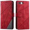 SONWO Cover per iPhone 7 Plus/iPhone 8 Plus, Flip Caso in PU Pelle Case Cover Portafoglio Custodia per iPhone 7 Plus/iPhone 8 Plus, [Kickstand] [Slot per Schede], Rosso