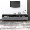 Generico Mobile TV Grigio Scuro 158x40x40 cm in Legno di Pino,Mobili TV-340474