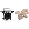Sochef G45129 Golosone 3 Barbecue & Campingaz Roccia Lavica 3 Kg, Multicolore