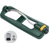 Melnor 65132AMZ TurboTek Turbo Irrigatore oscillante con ugelli in ottone e set QuickConnect, verde, giallo, nero