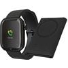 Techmade Smartwatch Glam con Intelligenza Artificiale - Pacchetto Bundle-Pack Dark Blue TM-GLAM002