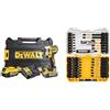 DEWALT DCF887P2-QW Trapano Avvitatore a Impulsi Attacco 1/4, 3 velocità, 5.0 Ah, Motore Brushless, con Doppia Batteria in Valigetta TSTAK, Nero/Giallo, 2 5 & DT70731T-QZ, Giallo/Nero